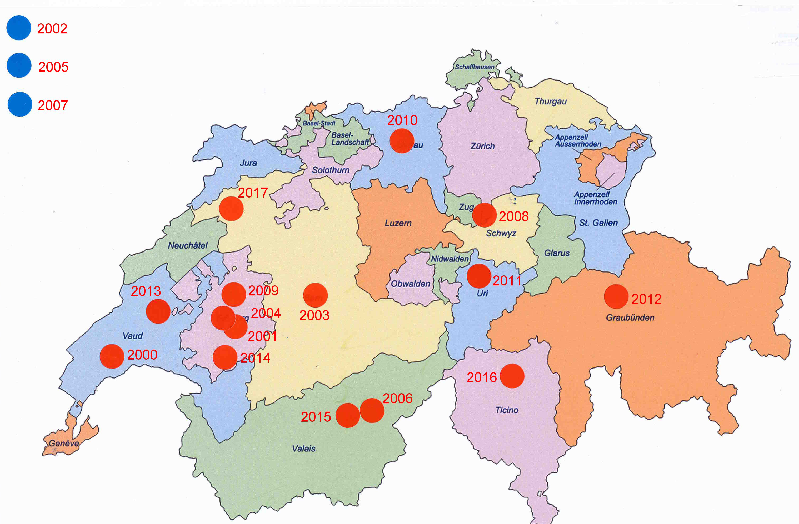 Cantons suisses Tirs groupes C